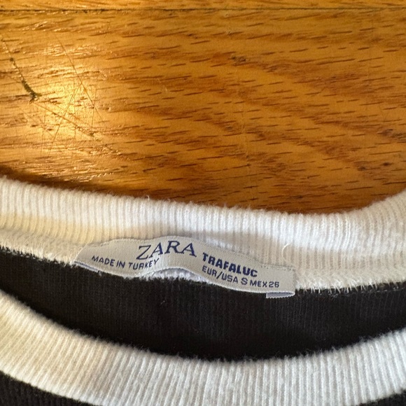 Zara Black and White Striped Dress - Picture 3 of 3